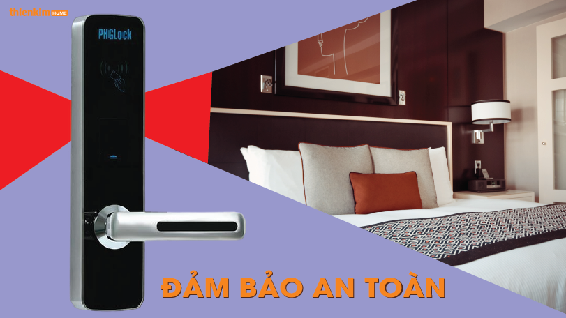 Khóa điện tử PHGlock RF7155 Bạc an toàn cao cấp